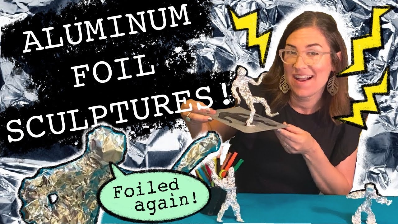 image How kids can make an aluminium foil sculpture