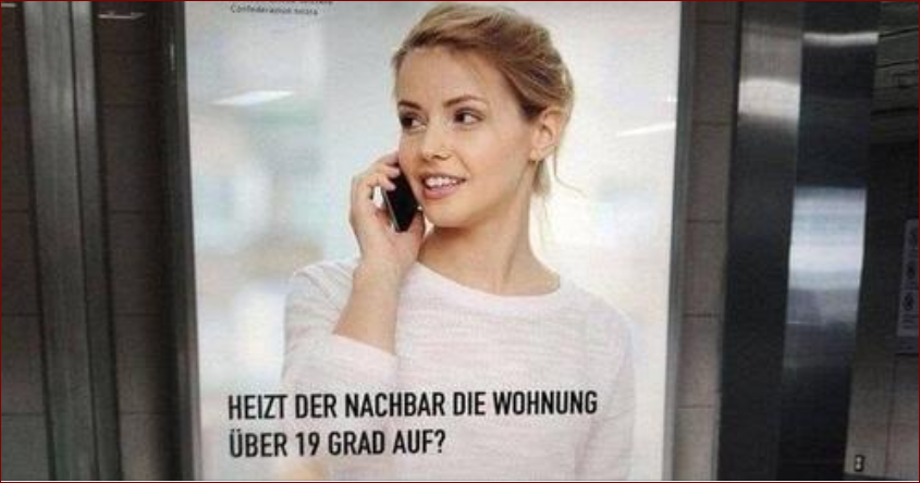 image Fake energy-saving poster urges Swiss to inform on neighbours