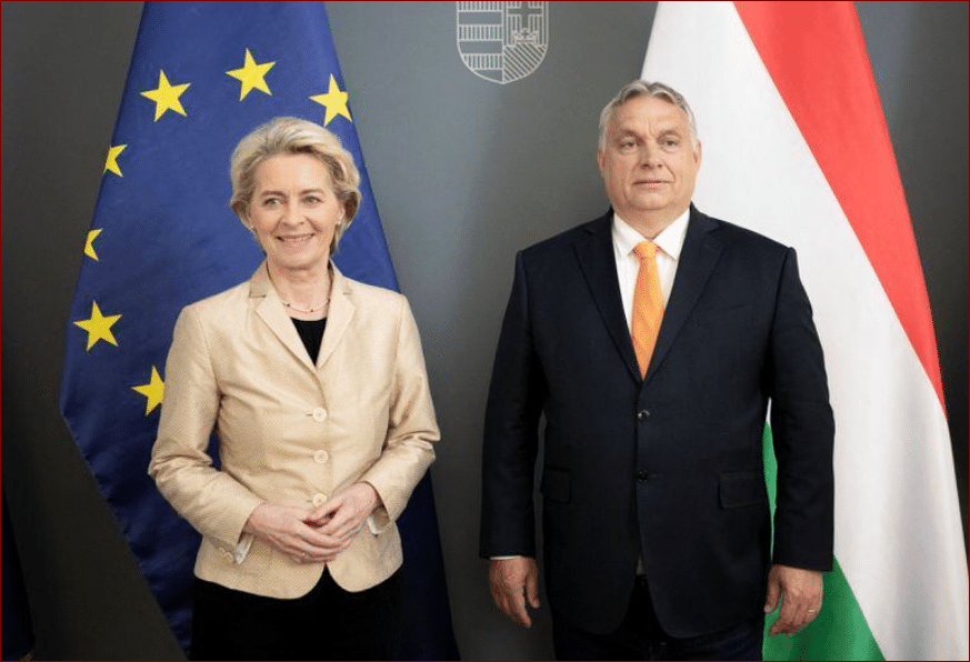 image Hungary&#8217;s Orban shows his distatse for EU&#8217;s von der Leyen