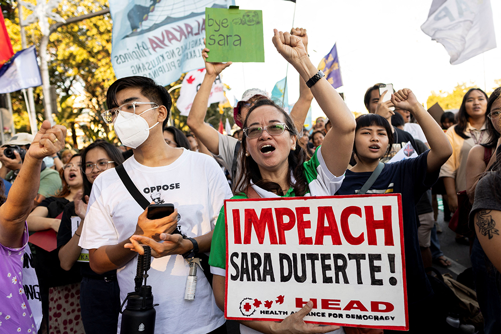 image Philippine Congress impeaches Vice President Sara Duterte 