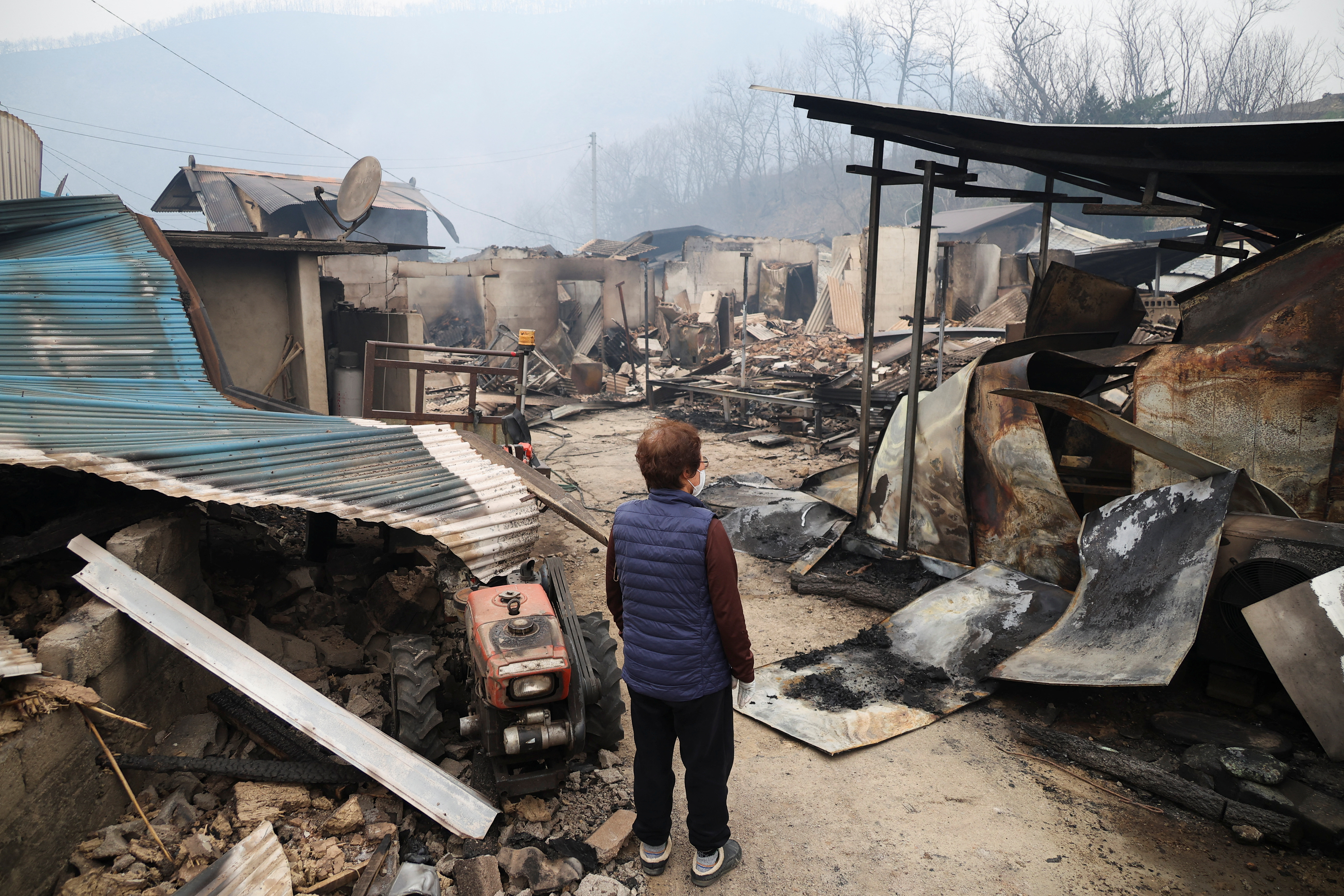image South Korea battles worst ever wildfires as death toll hits 26