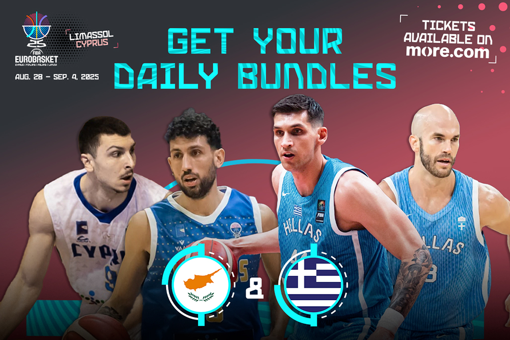 image Cyprus and Greece daily ticket bundles for FIBA EuroBasket now available