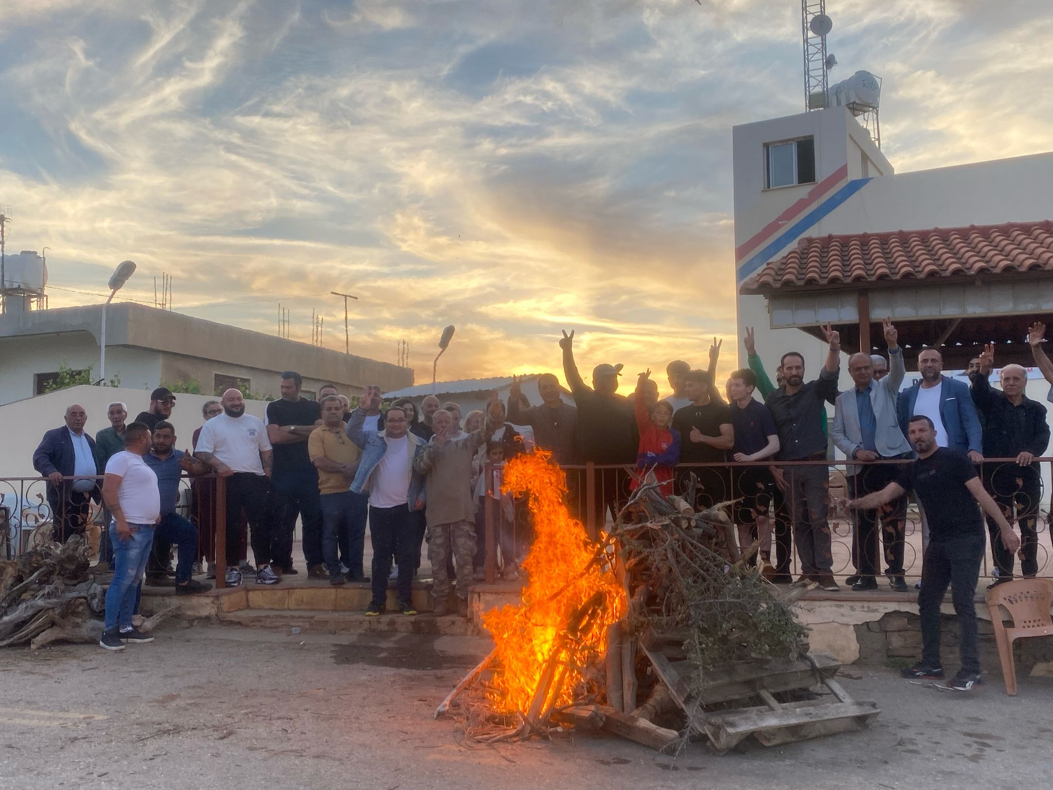 image Lefka village lights own fire in protest against north hijab law
