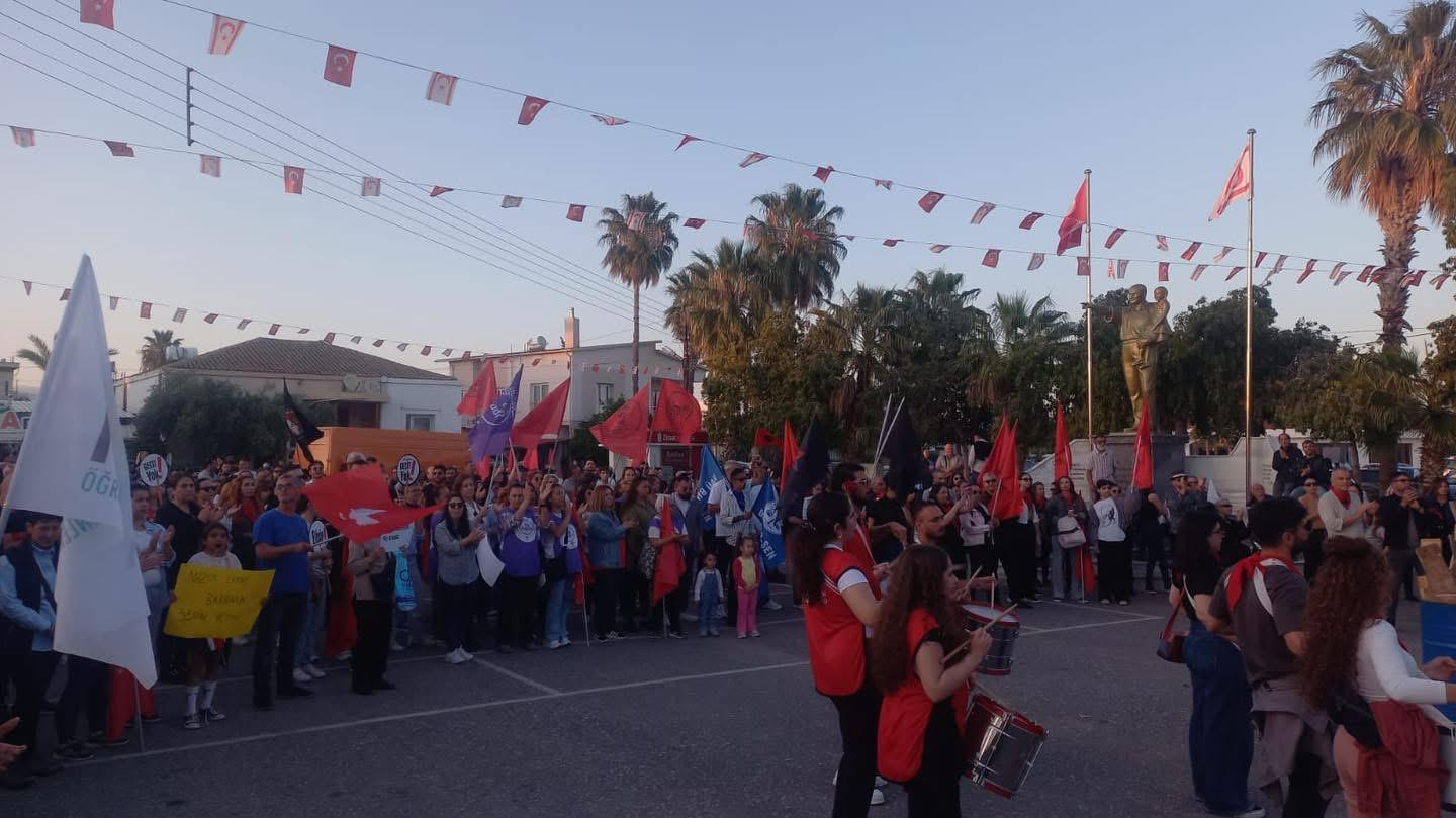 image Protest held in Trikomo against north’s hijab law